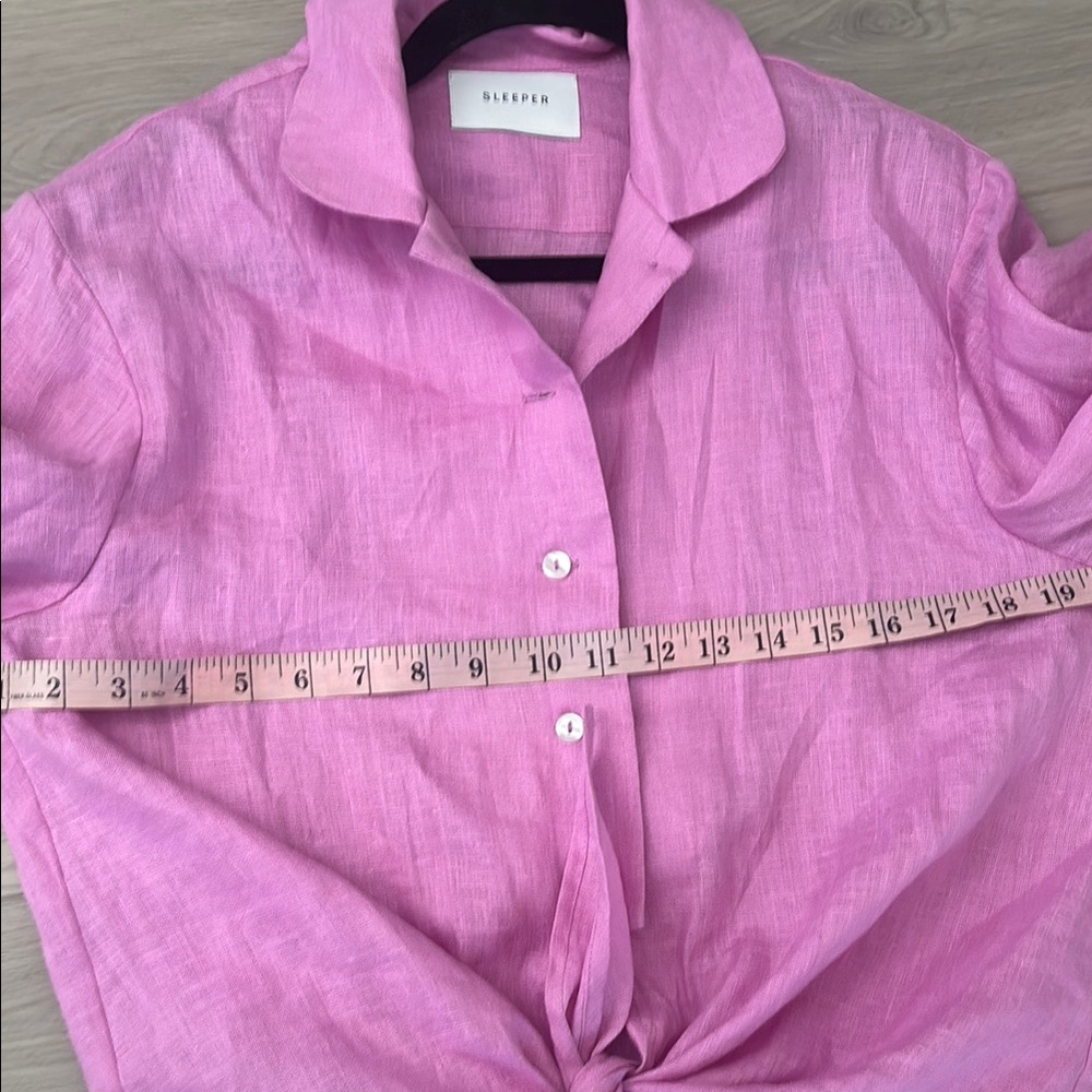 Sleeper Fuchsia Button-Up Blouse - image 4